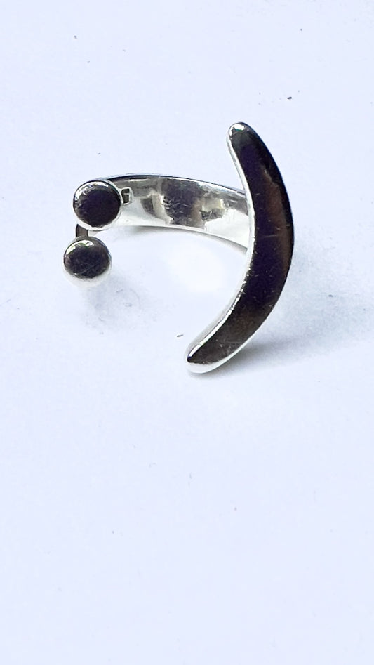 Anillo de plata 925 Diseño Carita feliz