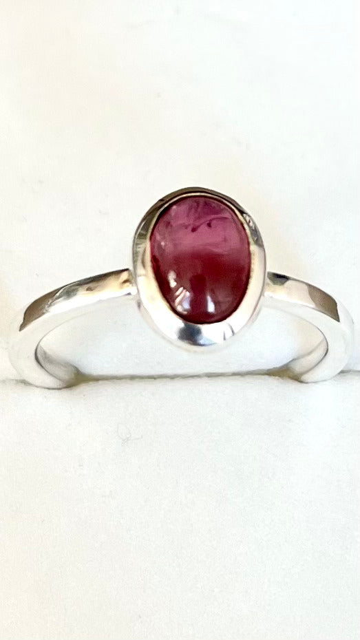 Anillo de Plata Piedra Ovalada